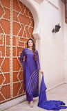 Royal Sapphire Blue 3-Piece Embellished Suit