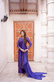 Royal Sapphire Blue 3-Piece Embellished Suit