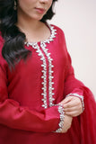 Crimson Ruby Red 3-piece Embellished Suit