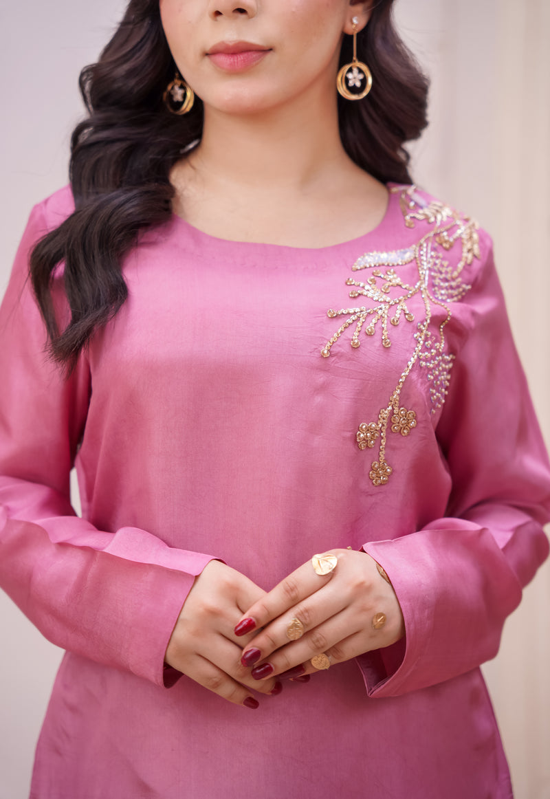 Rosé Bloom 3-Piece Embellished Set