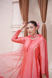 Coral Rose pink Luxe Embellished 3-Piece Set